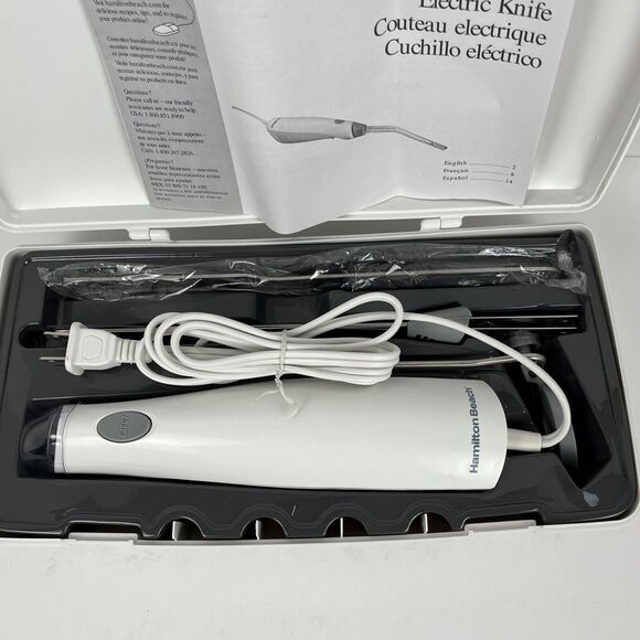 Hamilton Beach Electric Knife Set Carving Kit and Hard Case 74375Z - Picture 4 of 10